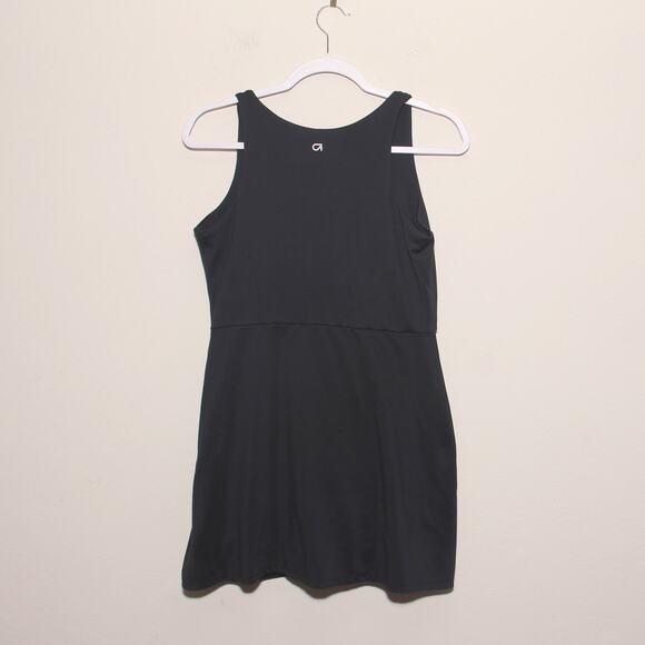 Gapfit Black One-Piece Active Tank Dress/Shorts Size Medium Shelf Bra - Picture 2 of 11